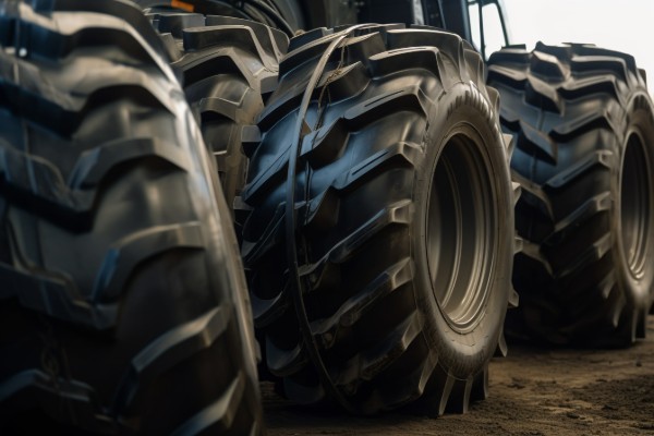 Why do industrial vehicles use solid tires